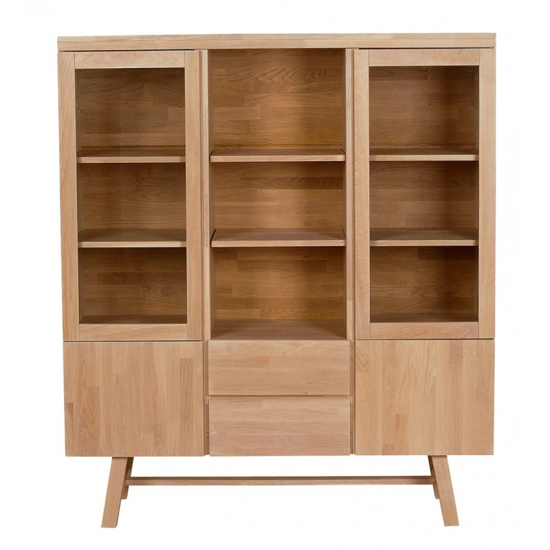 RO Brookl Display Cabinet Oak